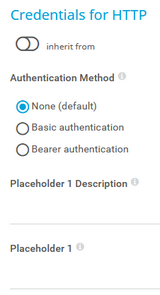 Credentials for HTTP