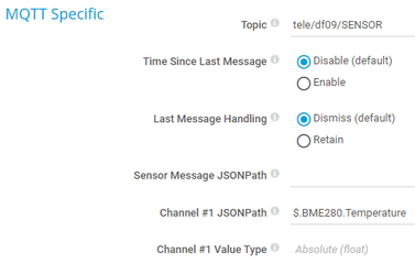 MQTT Specific